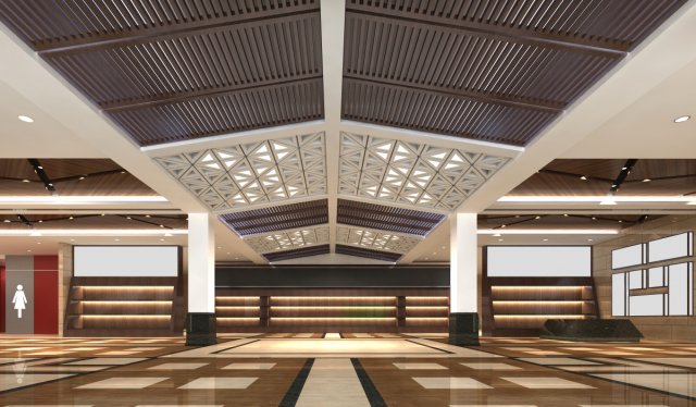 lobby 059 3D 模型 .c4d .max .obj .3ds .fbx .stl .blend 