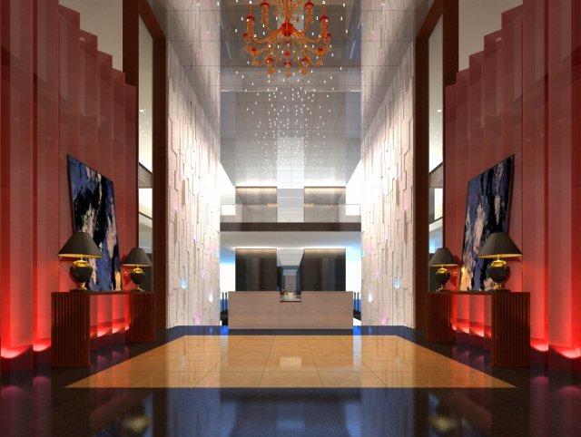 lobby 062 3D 模型 .c4d .max .obj .3ds .fbx .stl .blend 