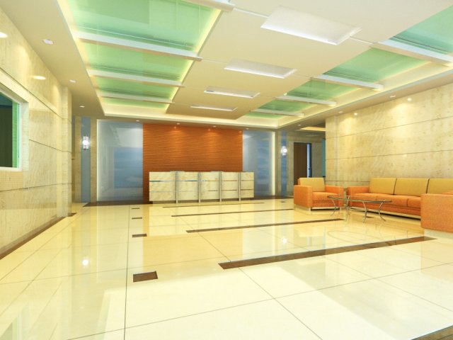 lobby 040 3D 모델 .c4d .max .obj .3ds .fbx .stl .blend 