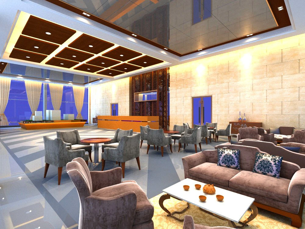 lobby 010 3D Model .c4d .max .obj .3ds .fbx .stl .blend 