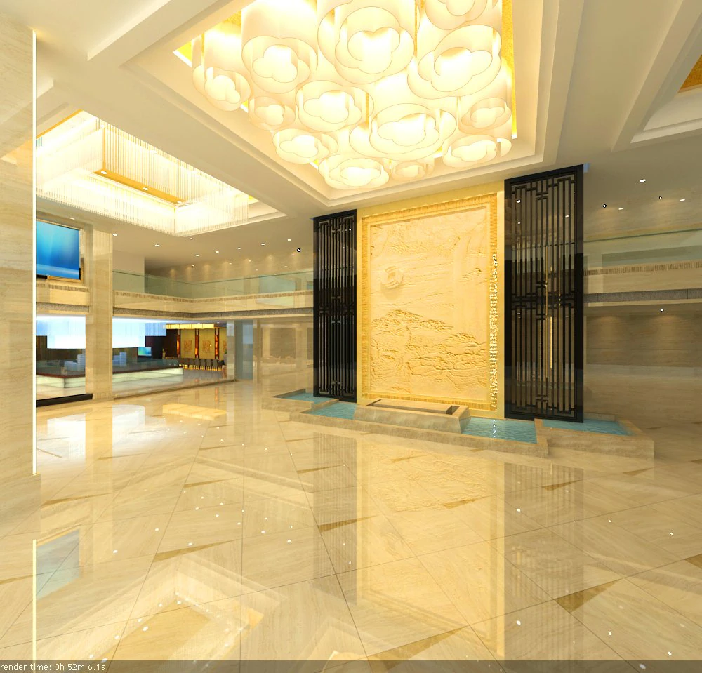 lobby 027 3D Model .c4d .max .obj .3ds .fbx .stl .blend 