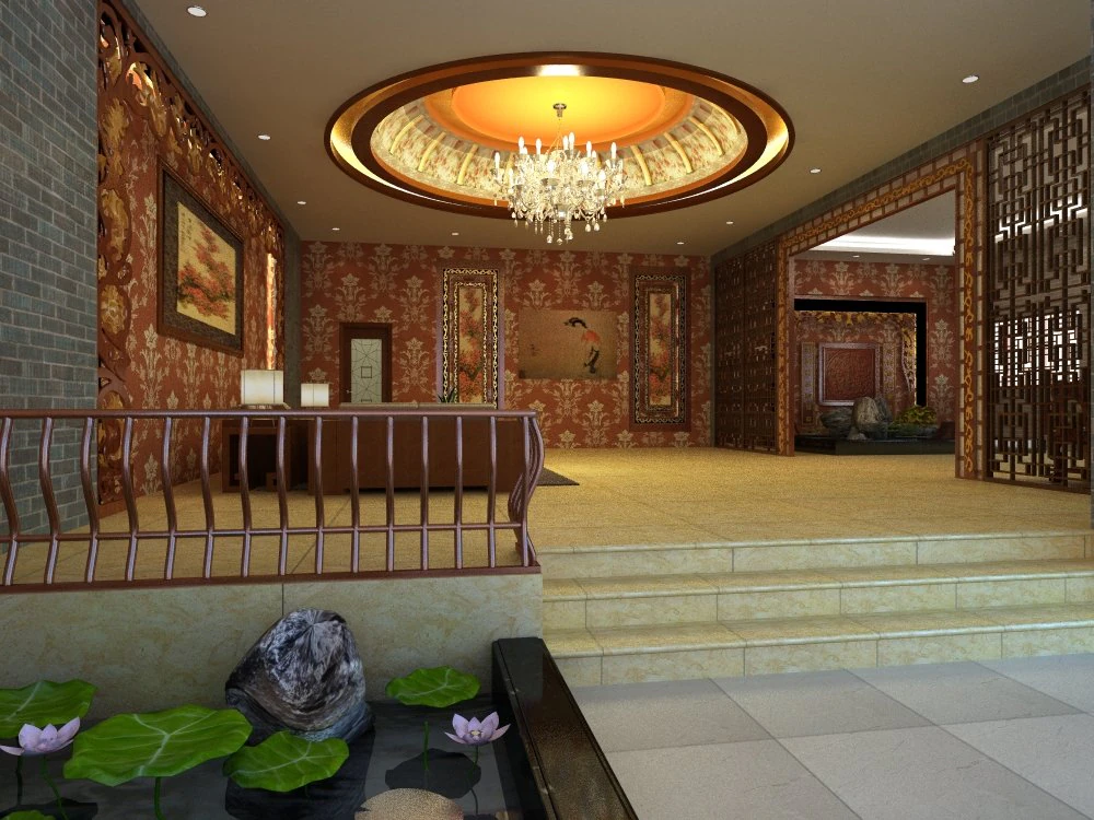 lobby 035 3D Model .c4d .max .obj .3ds .fbx .stl .blend 