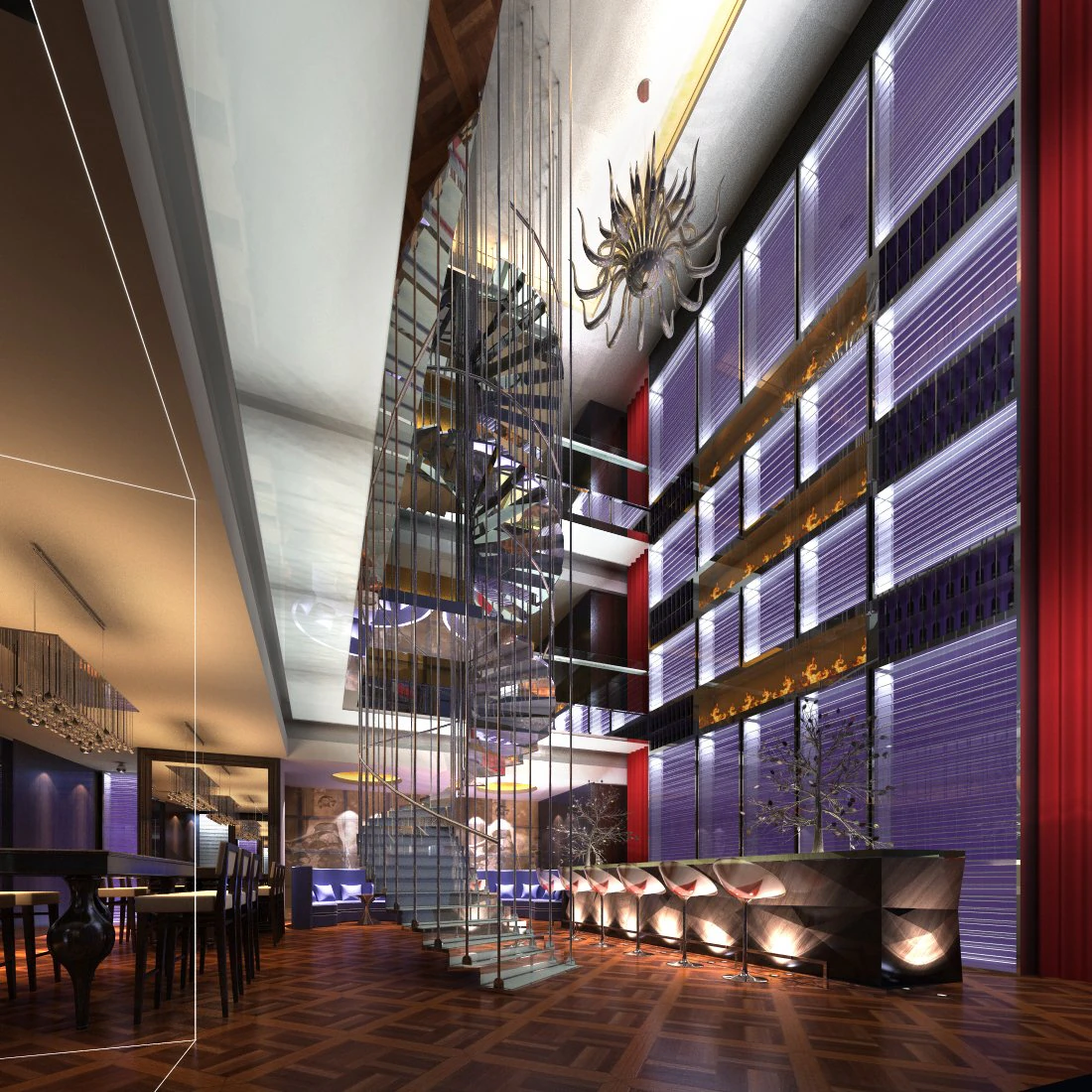 lobby 063 3D Model .c4d .max .obj .3ds .fbx .stl .blend 