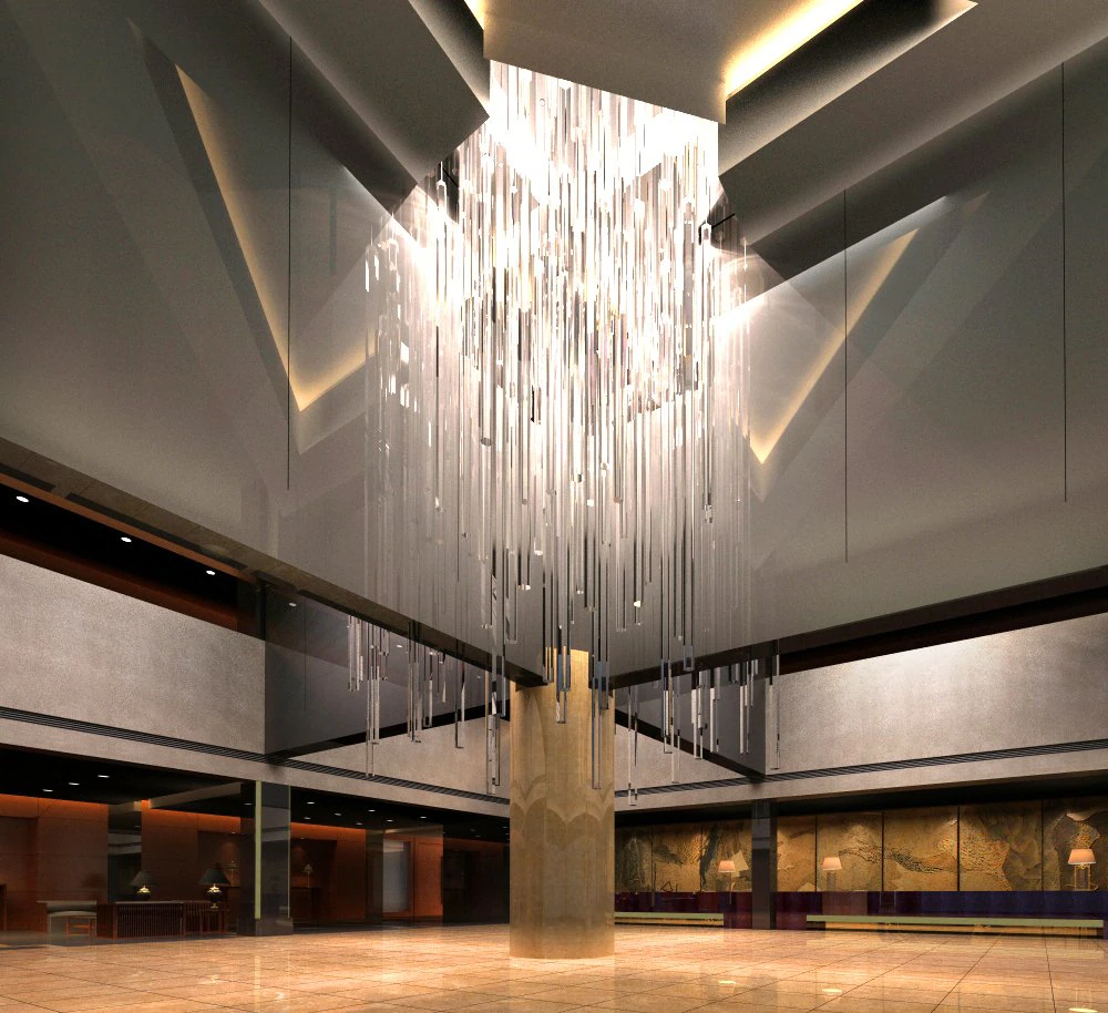 lobby 061 3D Model .c4d .max .obj .3ds .fbx .stl .blend 
