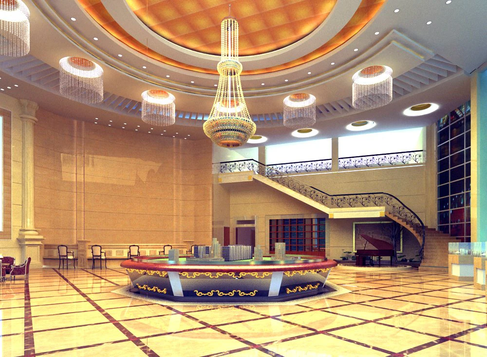 lobby 038 3D Model .c4d .max .obj .3ds .fbx .stl .blend 