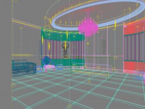 lobby 002 Model 3D