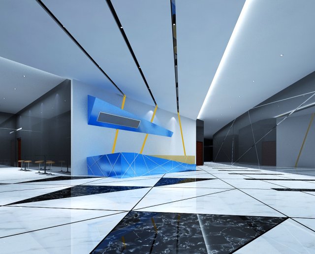 lobby 045 3D 模型 .c4d .max .obj .3ds .fbx .stl .blend 