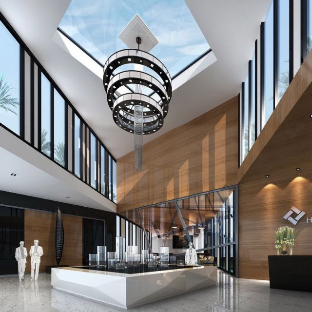 lobby 047 3D Model .c4d .max .obj .3ds .fbx .stl .blend 