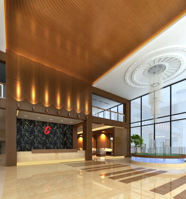 lobby 048 3Dモデル .c4d .max .obj .3ds .fbx .stl .blend 