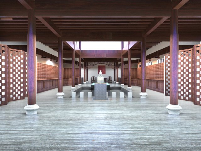 lobby 028 Model 3D .c4d .max .obj .3ds .fbx .stl .blend 