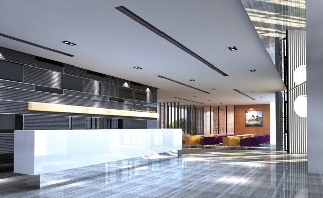 lobby 044 Modello 3D .c4d .max .obj .3ds .fbx .stl .blend 