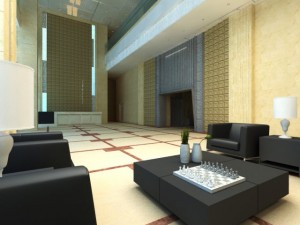lobby 014 Modello 3D