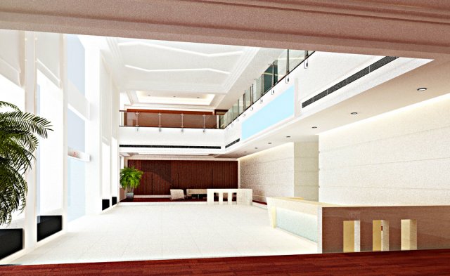 lobby 013 Modello 3D .c4d .max .obj .3ds .fbx .stl .blend 