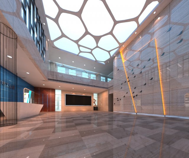 lobby 031 3Dモデル .c4d .max .obj .3ds .fbx .stl .blend 