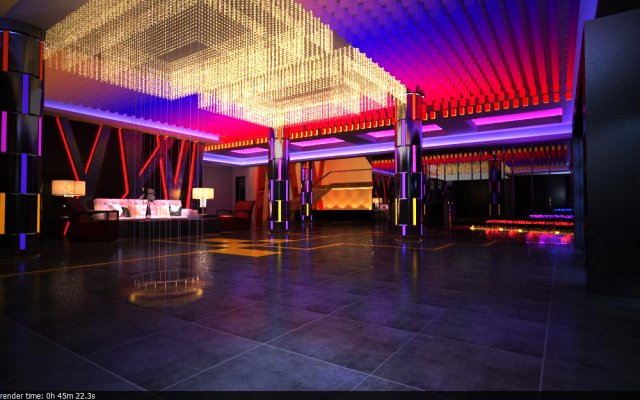 lobby 007 3D Модель .c4d .max .obj .3ds .fbx .stl .blend