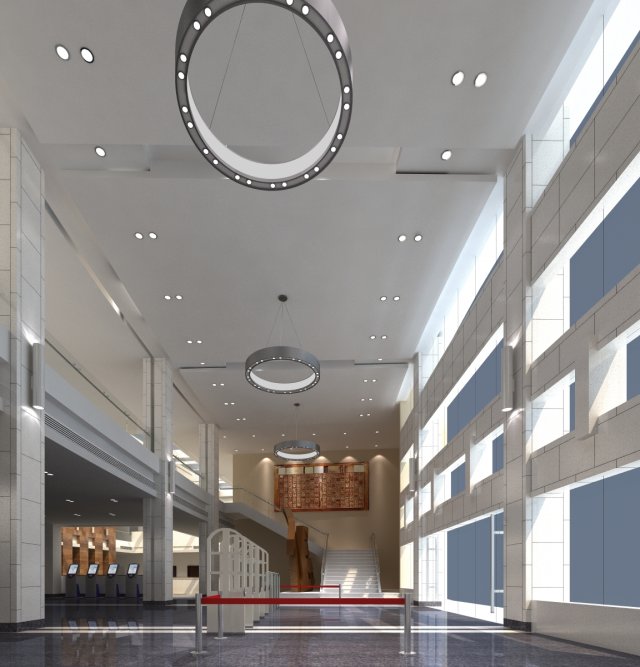 lobby 057 Modello 3D .c4d .max .obj .3ds .fbx .stl .blend 