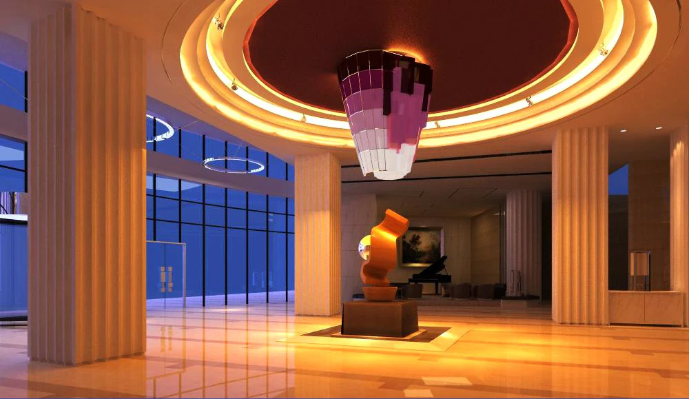 lobby 019 3D Model .c4d .max .obj .3ds .fbx .stl .blend