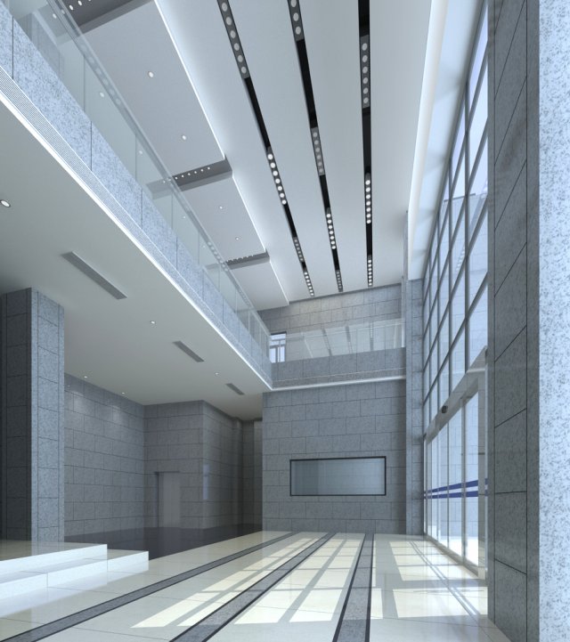 lobby 095 Model 3D .c4d .max .obj .3ds .fbx .stl .blend 