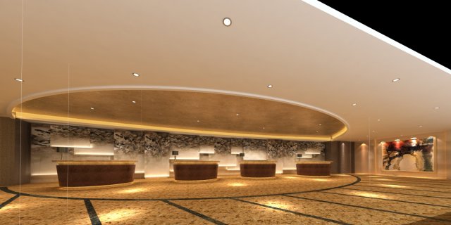 lobby 100 Modello 3D .c4d .max .obj .3ds .fbx .stl .blend 