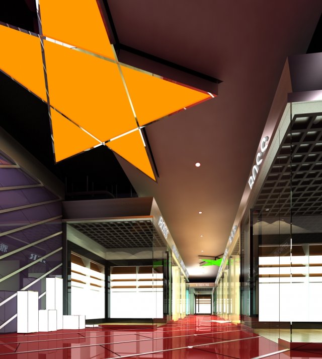 lobby 103 3D Model .c4d .max .obj .3ds .fbx .stl .blend 