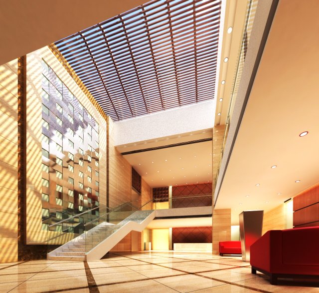 lobby 068 Modello 3D .c4d .max .obj .3ds .fbx .stl .blend 