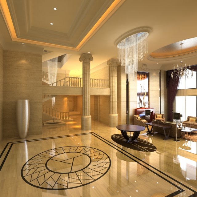 lobby 111 Modello 3D .c4d .max .obj .3ds .fbx .stl .blend 