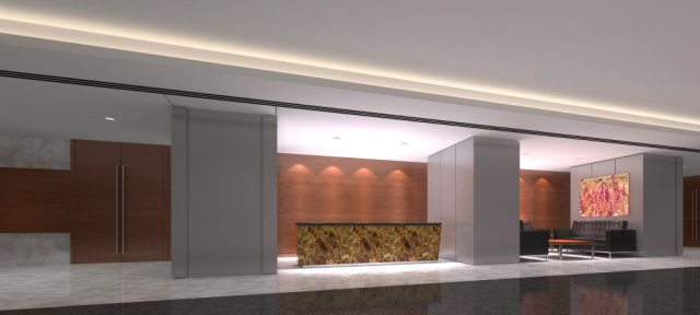 lobby 084 3D Модель .c4d .max .obj .3ds .fbx .stl .blend 