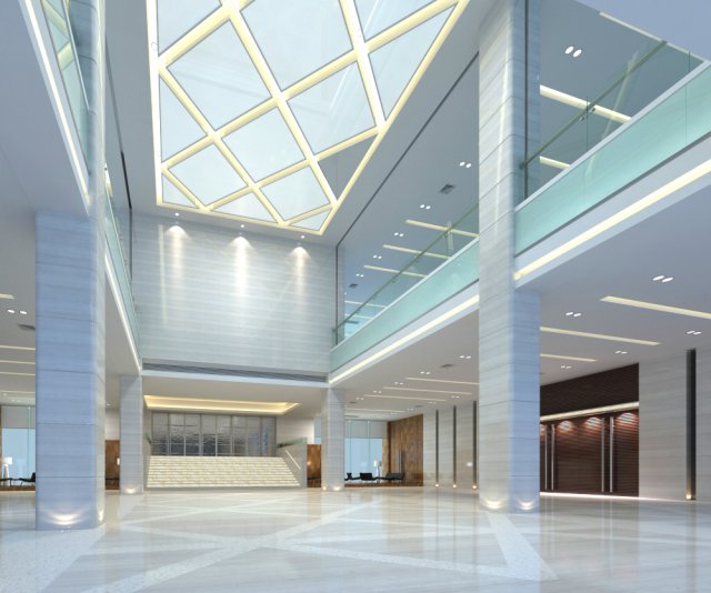 lobby 076 Model 3D .c4d .max .obj .3ds .fbx .stl .blend 