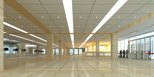 lobby 079 Modello 3D .c4d .max .obj .3ds .fbx .stl .blend 