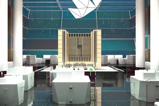 lobby 112 3D Модель .c4d .max .obj .3ds .fbx .stl .blend 