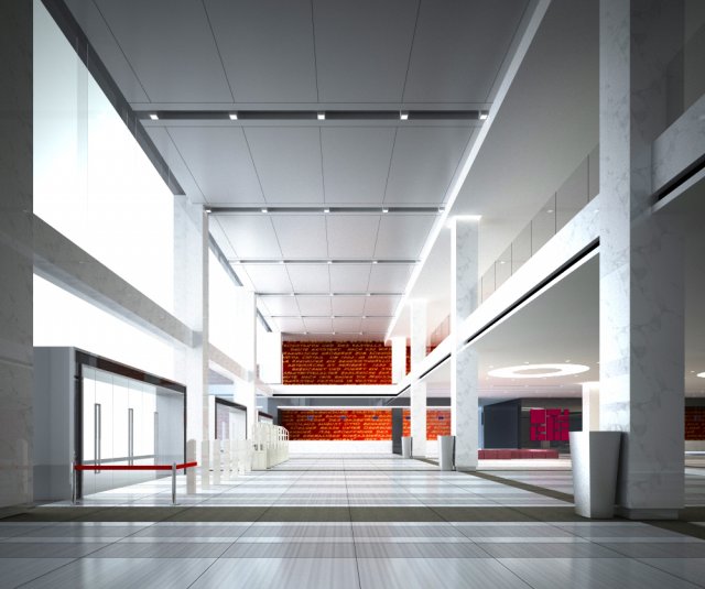 lobby 081 Modèle 3D .c4d .max .obj .3ds .fbx .stl .blend 