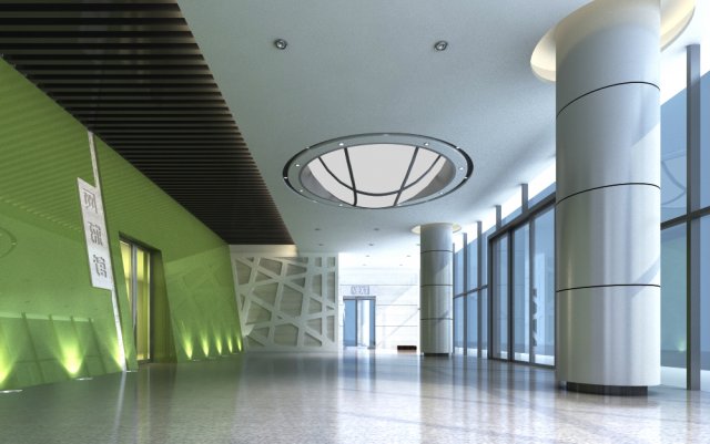lobby 070 Modelo 3D .c4d .max .obj .3ds .fbx .stl .blend 