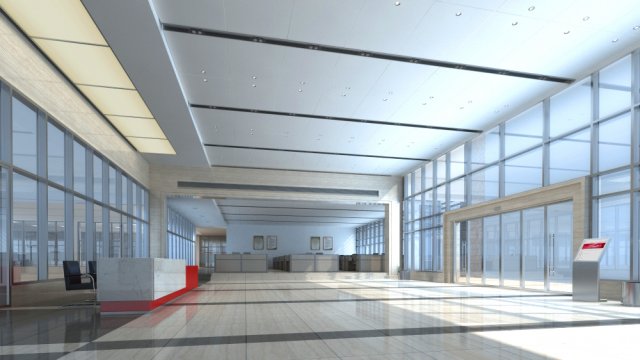 lobby 072 3D Model .c4d .max .obj .3ds .fbx .stl .blend 