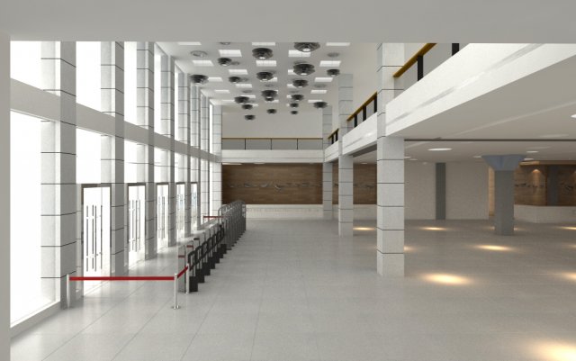 lobby 105 Modello 3D .c4d .max .obj .3ds .fbx .stl .blend 