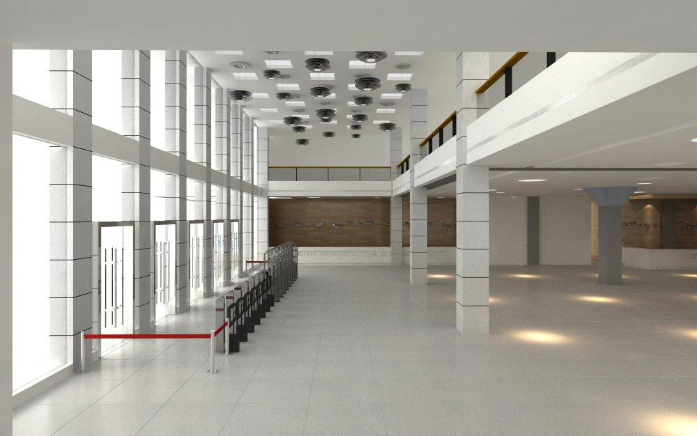 lobby 105 3D Model .c4d .max .obj .3ds .fbx .stl .blend 