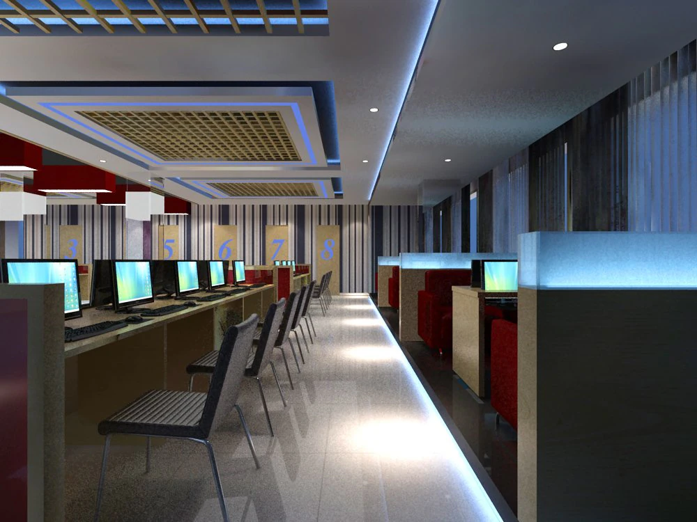 office 006 3D Model .c4d .max .obj .3ds .fbx .stl .blend 