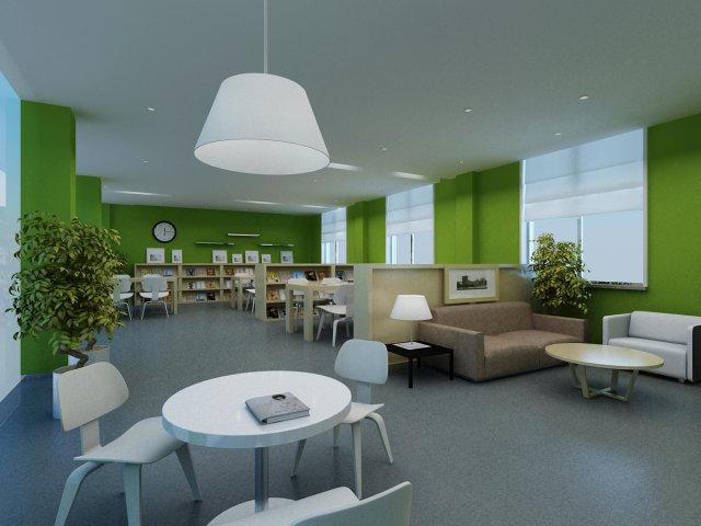 office 002 Model 3D .c4d .max .obj .3ds .fbx .stl .blend 