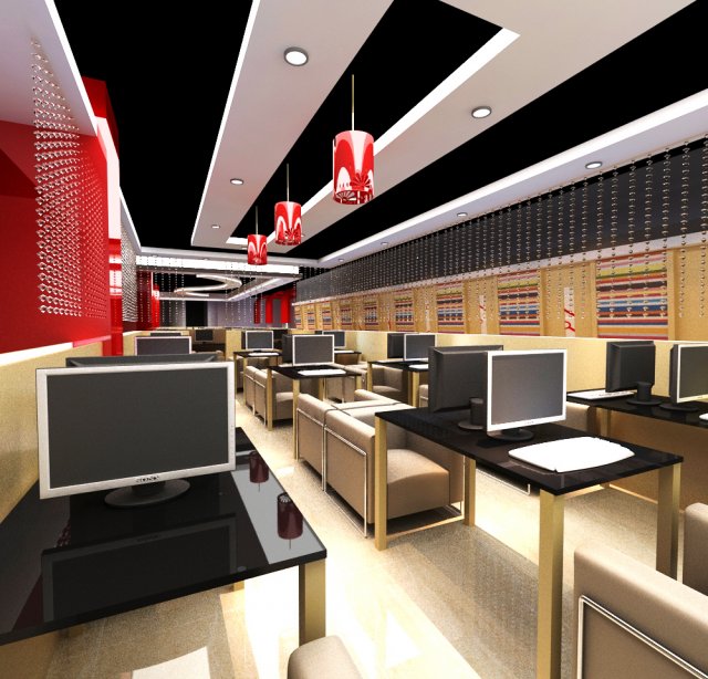 office 008 Modelo 3D .c4d .max .obj .3ds .fbx .stl .blend 