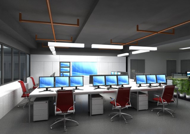 office 013 Modello 3D .c4d .max .obj .3ds .fbx .stl .blend 