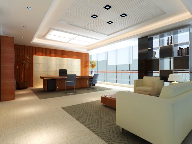 office 022 Modelo 3D .c4d .max .obj .3ds .fbx .stl .blend 
