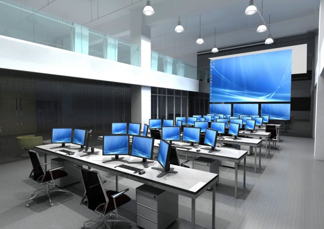 office 011 3D Model .c4d .max .obj .3ds .fbx .stl .blend 