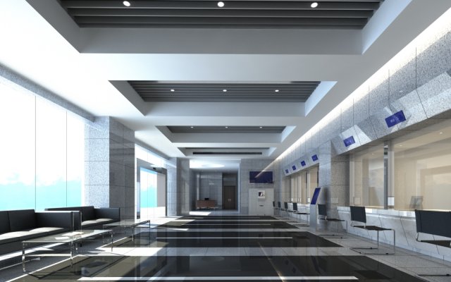 office 040 3D Модель .c4d .max .obj .3ds .fbx .stl .blend 