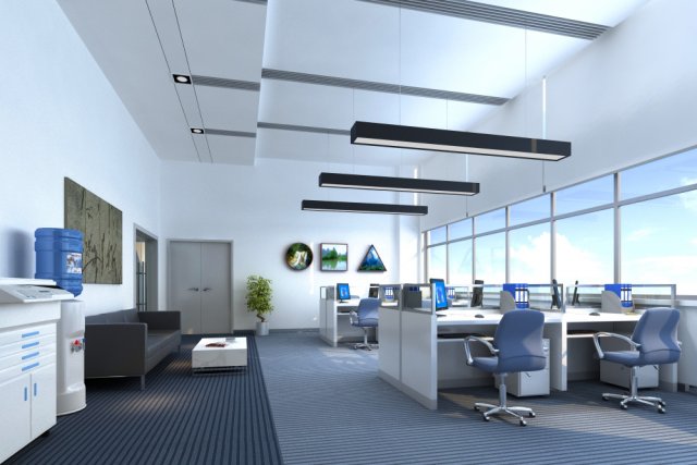office 060 Model 3D .c4d .max .obj .3ds .fbx .stl .blend