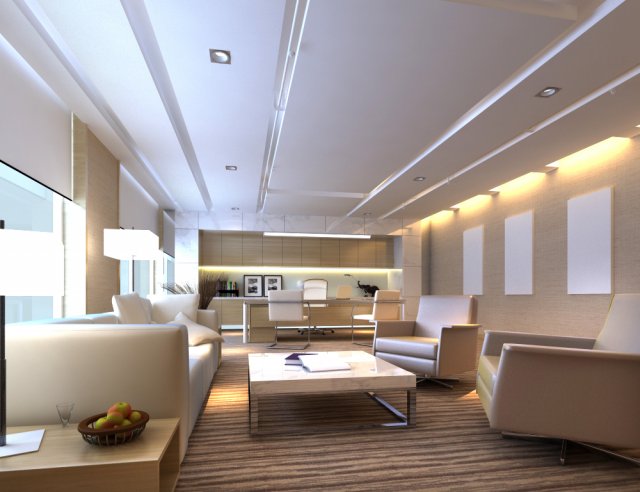 office 059 Model 3D .c4d .max .obj .3ds .fbx .stl .blend 