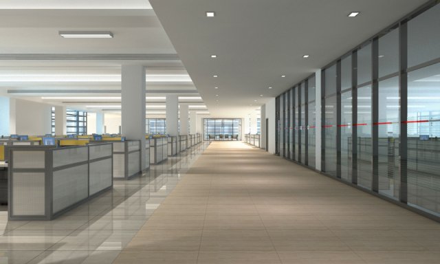 office 054 Model 3D .c4d .max .obj .3ds .fbx .stl .blend 