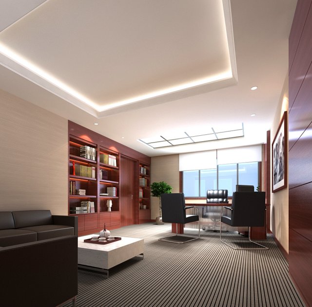 office 069 3D Модель .c4d .max .obj .3ds .fbx .stl .blend 