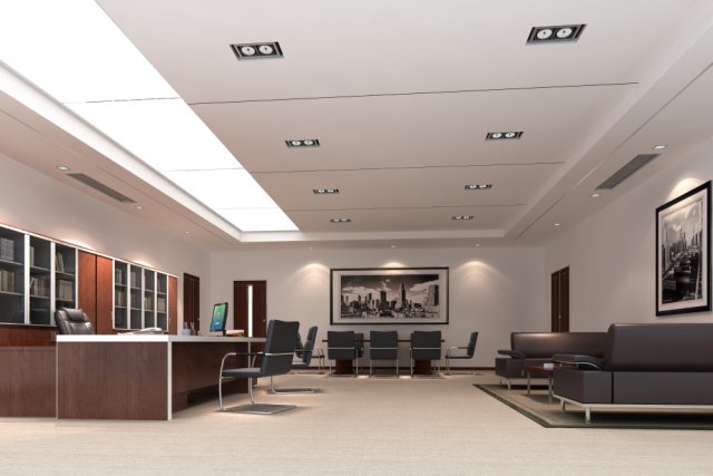 office 053 Model 3D .c4d .max .obj .3ds .fbx .stl .blend 