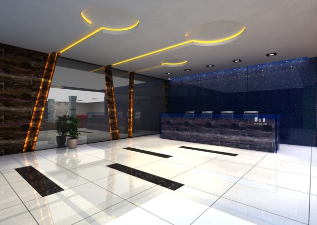 office 018 3D Model .c4d .max .obj .3ds .fbx .stl .blend 