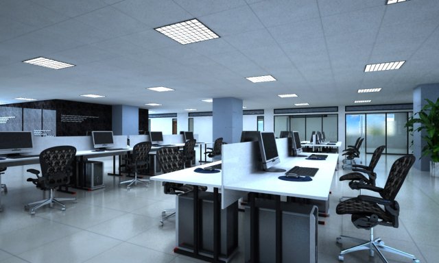 office 035 Modèle 3D .c4d .max .obj .3ds .fbx .stl .blend 