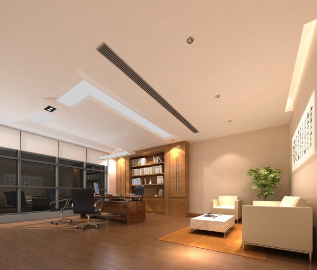office 038 3D Модель .c4d .max .obj .3ds .fbx .stl .blend 